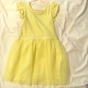 Yellow Tulle Children’s Cat and Jack Dress